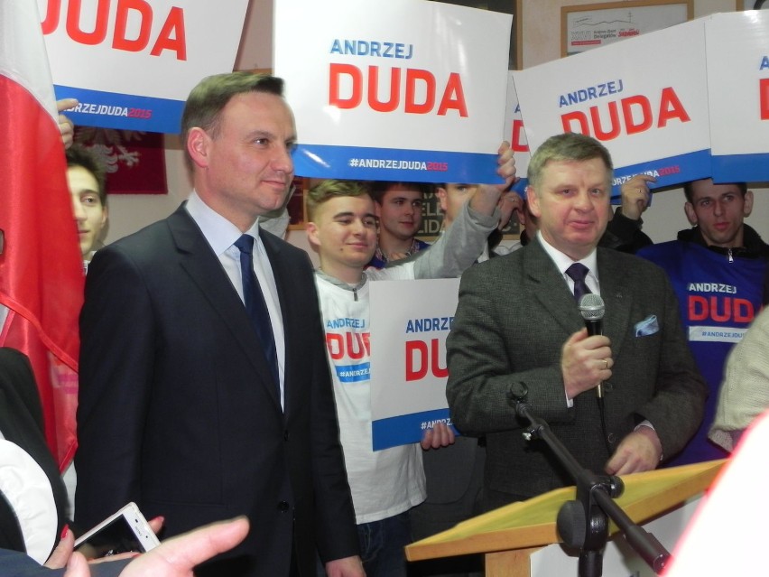 Kandydat PiS na Prezydenta RP, Andrzej Duda i Senator...