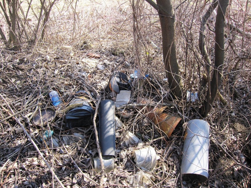 Strażnicy Straży Rybackiej odkryli dzikie wysypisko śmieci na brzegu Sanoczka. Jak ludziom nie wstyd? (ZDJĘCIA)