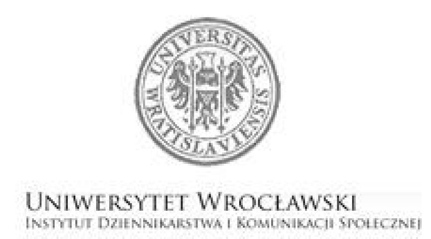 Logo Uniwersytetu Wrocławskiego - Instytutu Dziennikarstwa i...