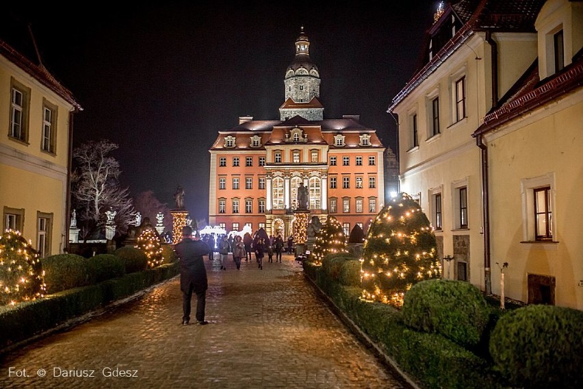 Wałbrzych: Zamek Książ rozświetlony tysiącami świateł [ZDJĘCIA]