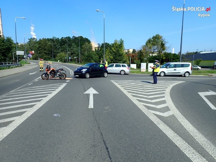 Wypadek na Podmiejskiej w Rybniku