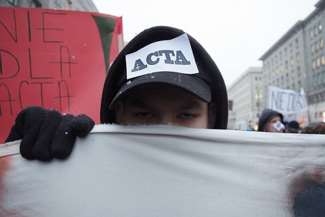 Protest przeciwko ACTA – Warszawa [zdjęcia]