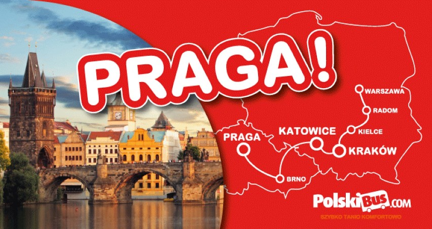 PolskiBus.com łączy Kraków z Pragą!