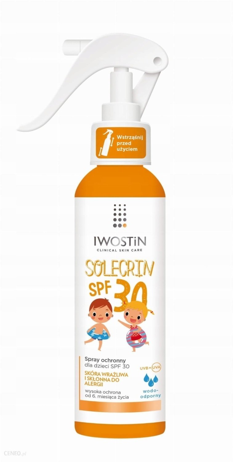 IWOSTiN SOLECRIN spray ochronny dla dzieci  SPF 30 wysoka...