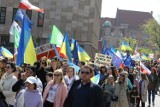 Gdańsk. "Pomorze śpiewa dla Europy" i Marsz Pokoju dla Ukrainy, 08.05.2022 r. Zdjęcia