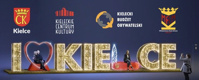 Tak widzą napis "Kocham Kielce"  autorzy projektu