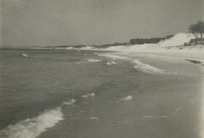 Ustka plaża wschodnia, 1947 rok.