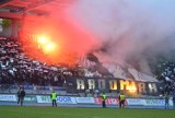 Radomiak- ŁKS Łódź. Kibic na stadionie strzelał do ochrony z rakietnicy! 