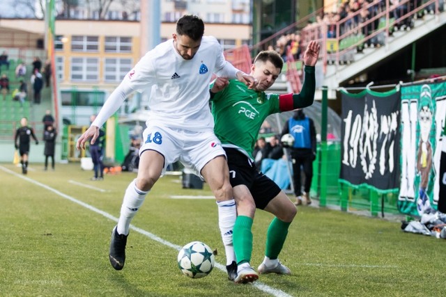 Debiutanckiego gola w barwach PGE GKS Bełchatów w końcu doczekał się Marcin Ryszka