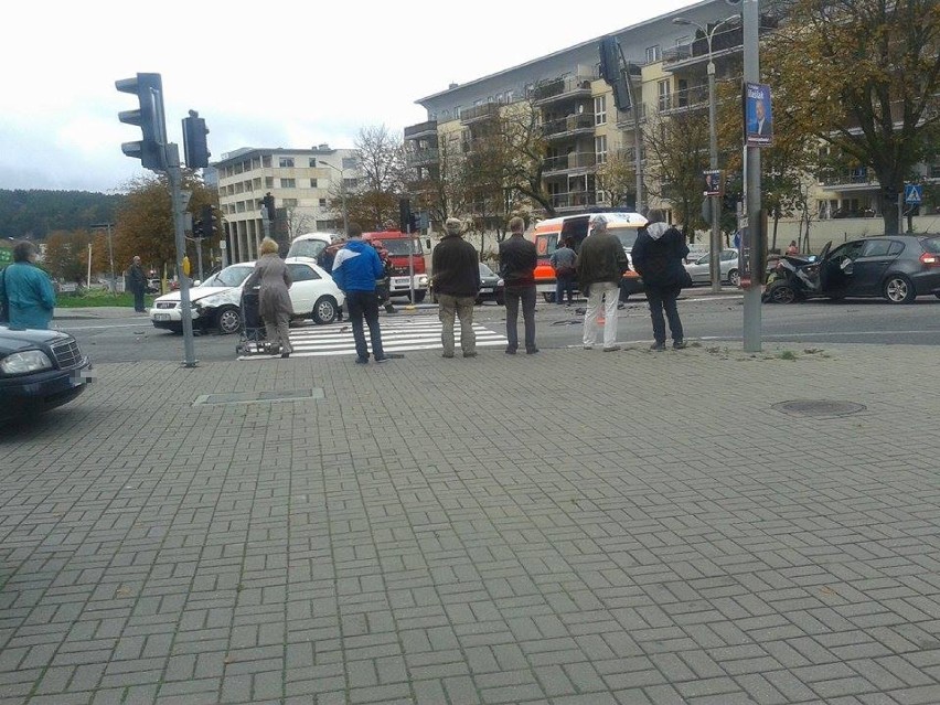 Wypadek na ul. Redłowskiej w Gdyni