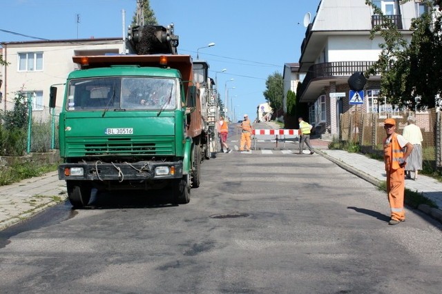 Remont ulicy Senatorskiej w Łomży