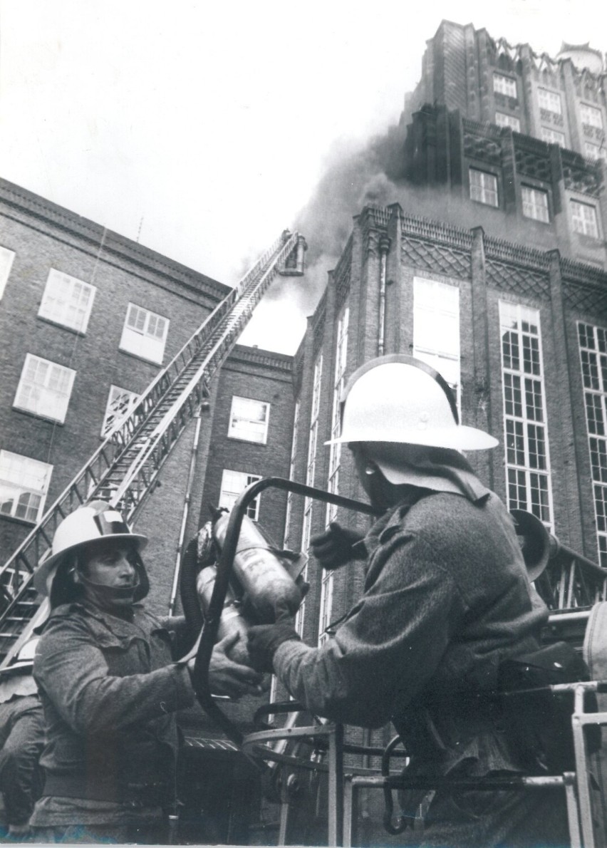 Pożar Poczty Głównej w październiku 1994 roku.