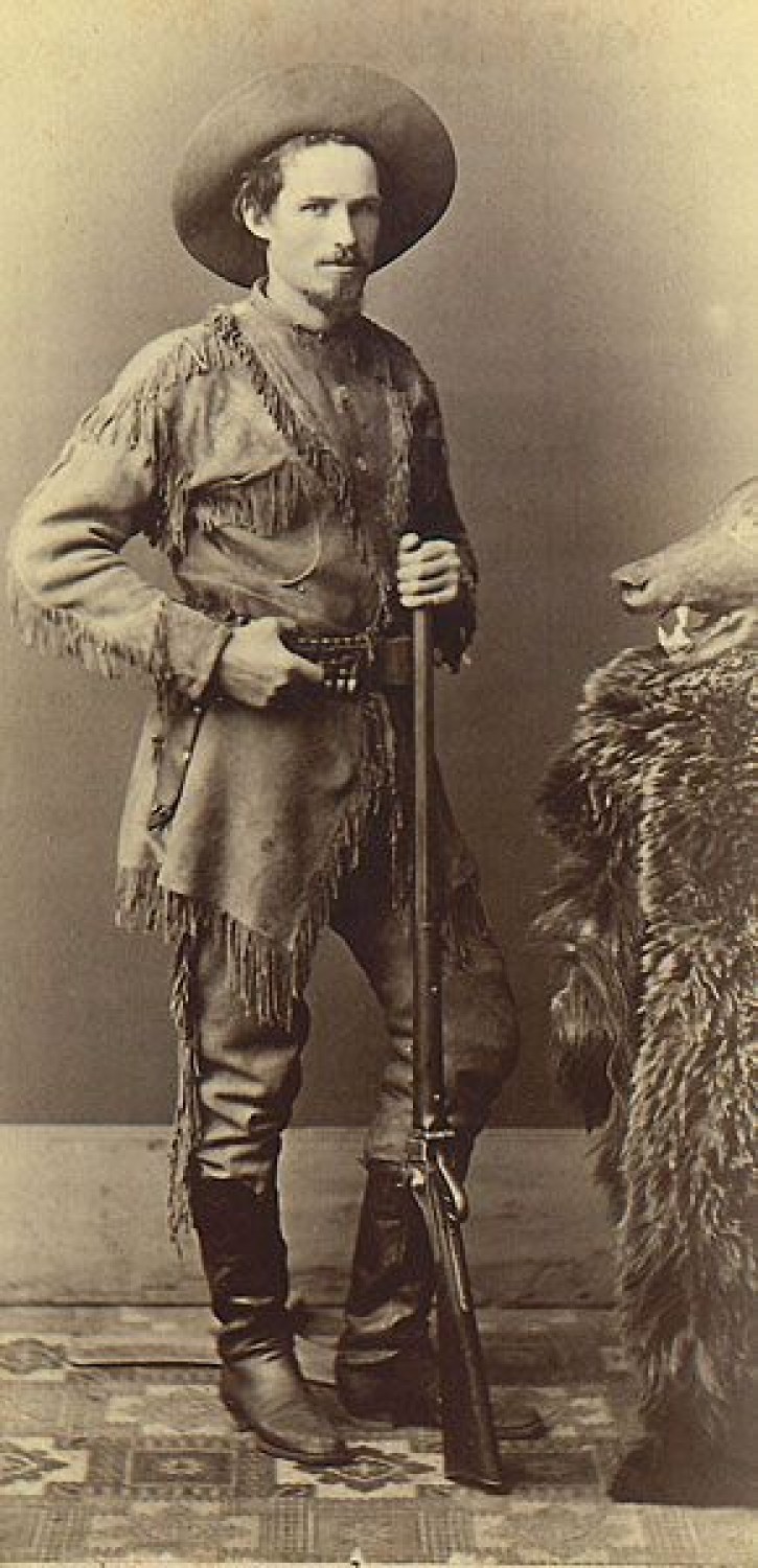 Łowca bizonów ze swoim Sharpsem. Denver 1878.