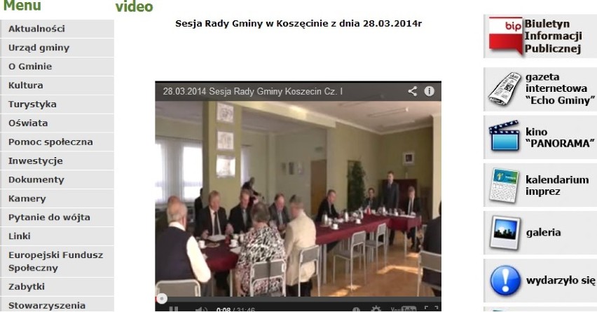 Sesje Rady Gminy Koszęcin obejrzymy na stronie gminy