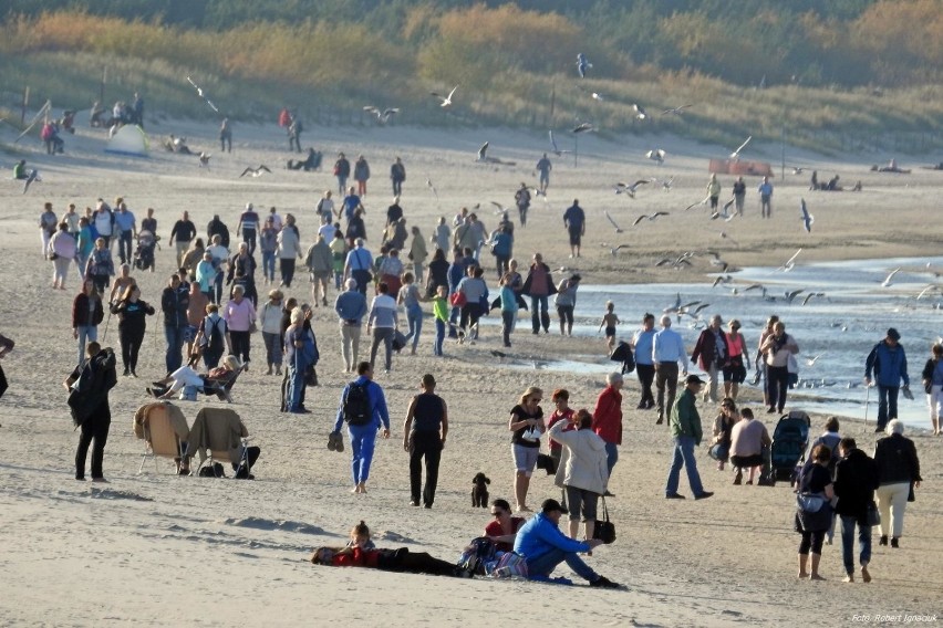 Tłumy na plaży w Śwunoujściu. Zobaczcie ZDJĘCIA