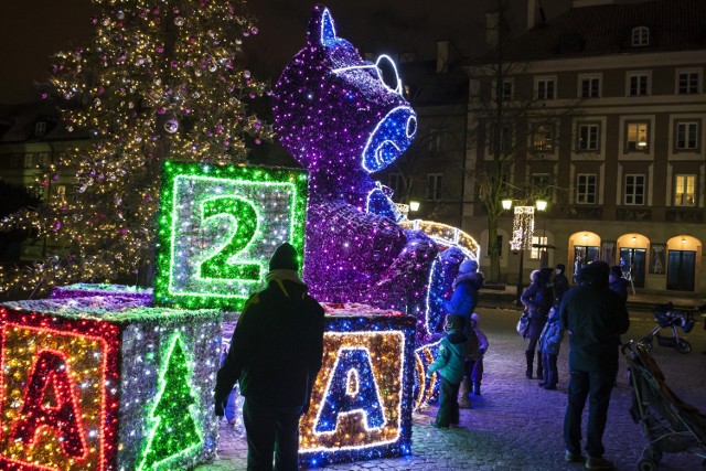 Iluminacja świąteczna w Warszawie