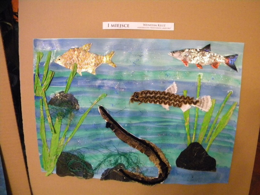 Przedszkolaki w konkursie plastycznym Podwodny Świat Raduni