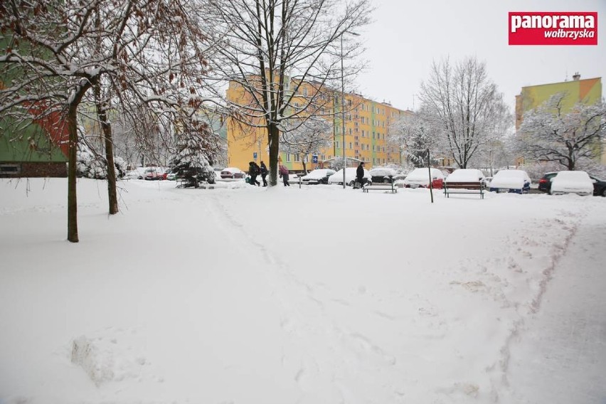 Wałbrzych: Zima zapanowała na dobre w naszym mieście.