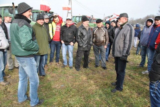 Protesty rolników w Gościejewie