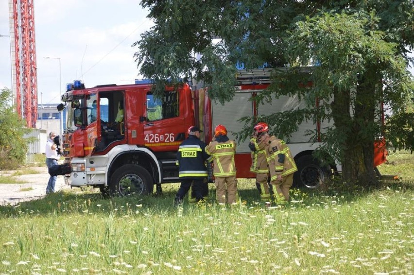 Pożar nielegalnego składowiska odpadów chemicznych w...