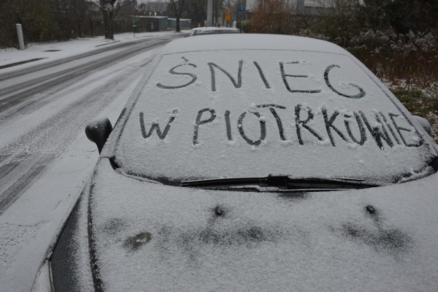 Śnieg w Piotrkowie. Nadeszła prawdziwa zima, 10 grudnia 2020
