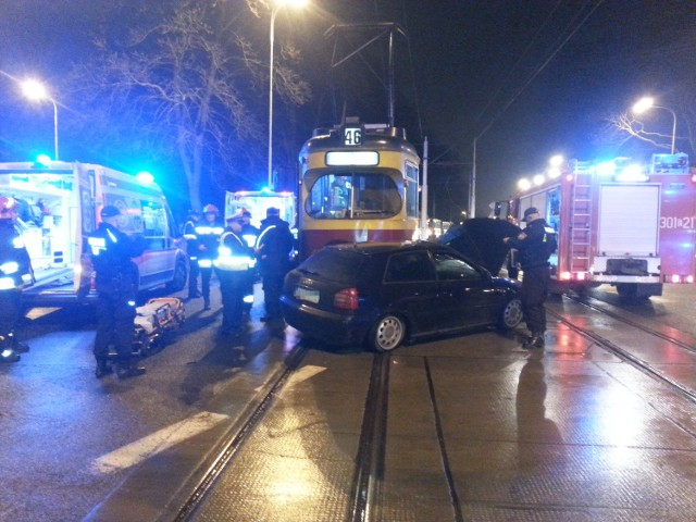 Wypadek tramwaju na Zgierskiej