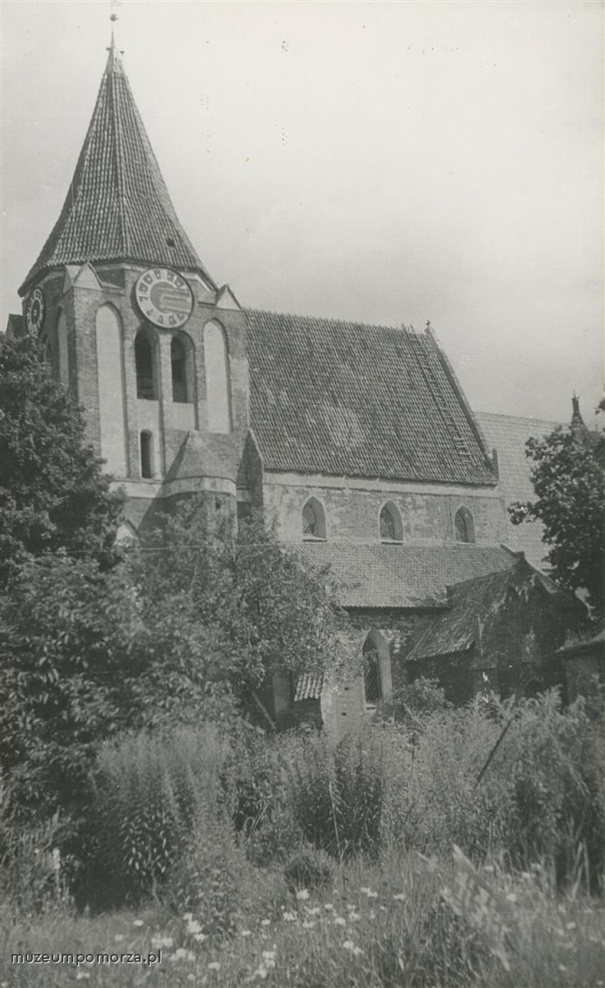 Pruszcz Gdański, Kościół Podwyższenia Krzyża Św. (ok. 1950 r.)