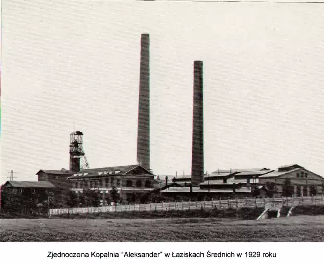 Zjednoczona Kopalnia "Aleksander" w Łaziskach Średnich - 1929 r.