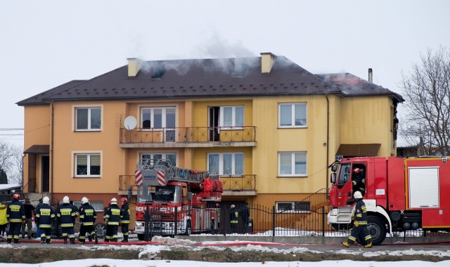 We wtorek wybuchł pożar w domu wielorodzinnym w Duńkowiczkach pod Przemyślem. Na miejsce zadysponowano 7 zastępów straży pożarnej z PSP i OSP.

Pierwsi na pomoc mieszkańcom ruszyli żołnierze z Niska, którzy wracali z Przemyśla. Niedługo potem dojechali strażacy. Od komina zapaliła się elewacja budynku i rzeczy przechowywane na strychu.

Zobacz także: W Przemyślu spłonął budynek, w którym mieszkali bezdomni. Dogrzewali się piecykiem gazowym
