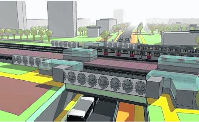 Wizualizacja tunelu drogowego pod torami kolejowymi, biegnącego ze stacji Łódź Widzew do Łodzi Fabrycznej. Tunel ma powstać do 30 czerwca 2016 roku