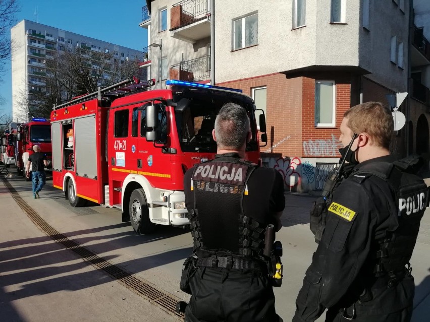Pożar w mieszkaniu przy ul. Rzecznej w Kołobrzegu