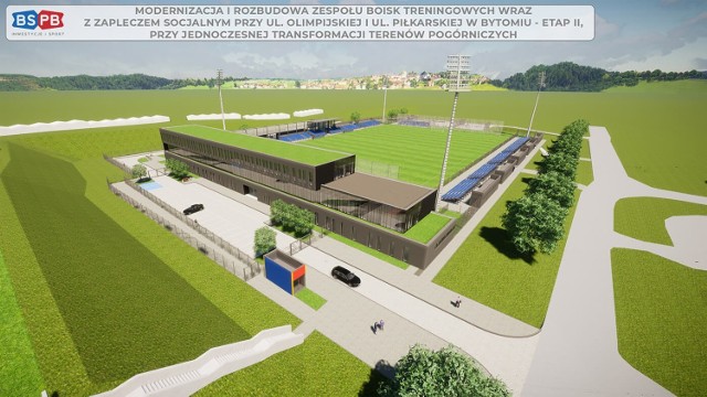 Zapowiedziano modernizację i rozbudowę boisk treningowych przy ul. Olimpijskiej i Piłkarskiej w Bytomiu. Oto wizualizacje >>>