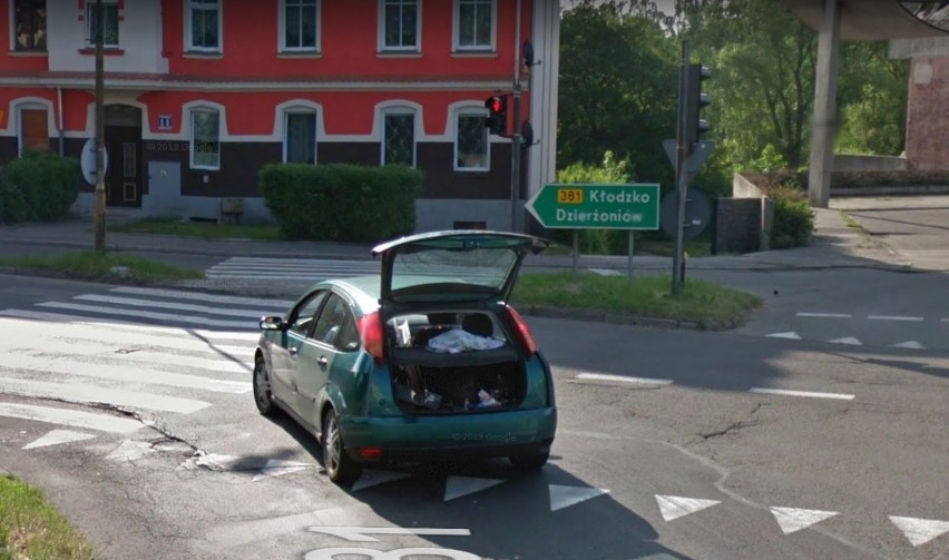 Google Street View na Starym Zdroju w Wałbrzychu