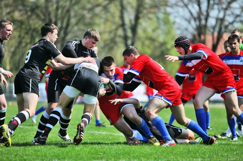 Rugby w Wolsztynie. Mecz Litwy z Serbią.