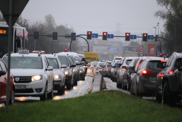 Jadący na Targi Książki utknęli w korkach