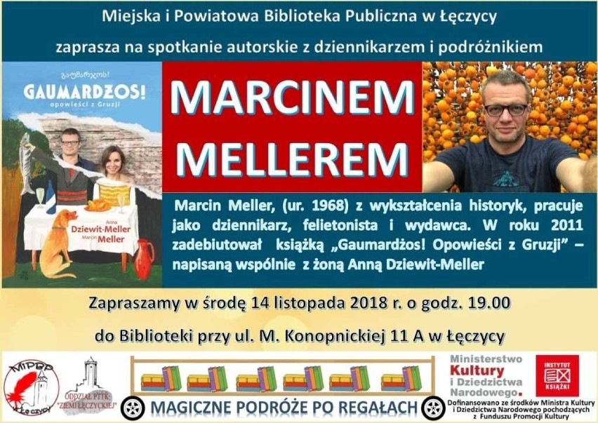 Marcin Meller odwiedzi 14 listopada łęczycką bibliotekę