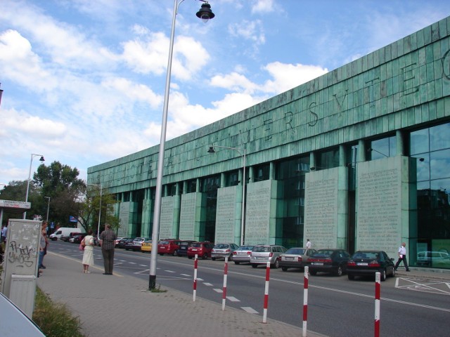 Gmach Biblioteki Uniwersytetu Warszawskiego.