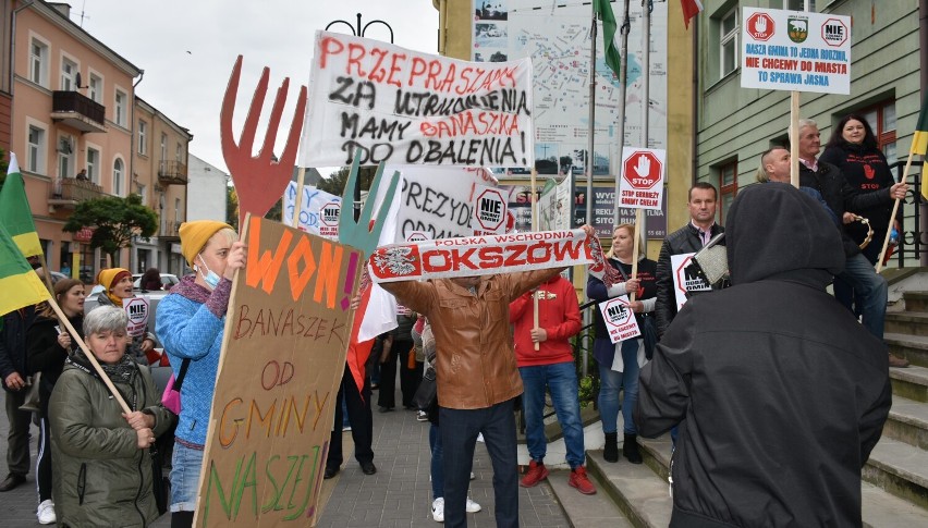 Kolejny  protest mieszkańców Gminy Chełm przeciwko włączeniu kilku sołectw do miasta. Zobacz zdjęcia
