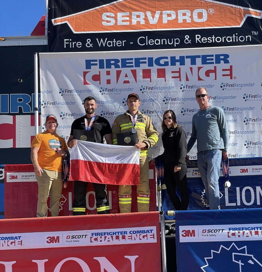 Adam Spychała zdobył tytuł mistrza świata w zawodach Firefighter Combat Challenge