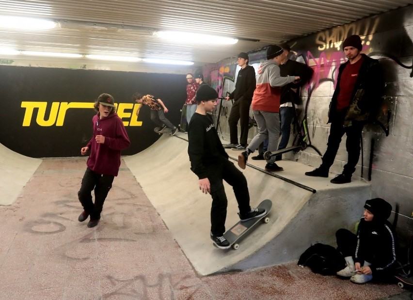 Oficjalne otwarcie skateparku w podziemnym przejściu w Szczecinie