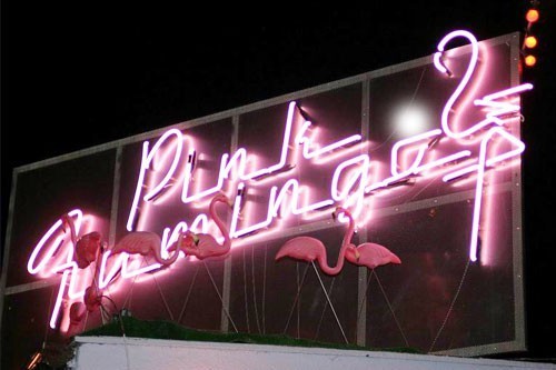 Pink Flamingo
Ochota, ul. Lirowa 42

Wystrój ukrytego na Ochocie Pink Flamingo nawiązuje stylem do legendy gastronomii zza Atlantyku - przydrożnego baru, który przez długie lata był nieodłącznym elementem zdominowanej przez kult samochodu Ameryki. W środku znajdziemy kanapy imitujące siedzenia z cadillaca, dziesiątki tablic rejestracyjnych, neony i zabytkową szafę grającą, z której można usłyszeć hity Elvisa.
 
Mobilna kawiarnia wyjedzie na ulice Warszawy
 
Za menu odpowiada Amerykanin, Charles Kelemen. Nic więc dziwnego, że porcje są ogromne, a w karcie znajdziemy klasykę rodem z przydrożnych amerykańskich barów - od steków, przez hot dogi, hamburgery, meksykańskie tortille, aż po krewetki. 
 
Szczególnie warte uwagi: steki (od 47zł)
Cena piwa: od 7zł