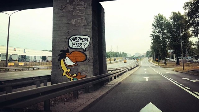Graffiti Szwedzkiego w kampanii promocyjnej miasta