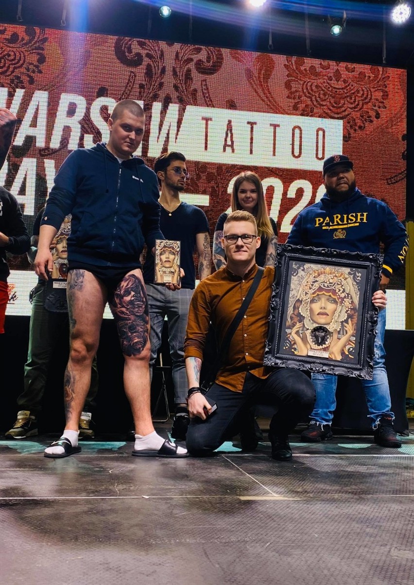 Alan Balcerak z Włocławka znów bezkonkurencyjny. Jego tatuaż na Tatto Warsaw Days 2020 najlepszy w konkurencji Best Of Show [zdjęcia]