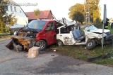 Wypadek w Młynicach. Kierująca fiatem panda zmarła w szpitalu [ZDJĘCIA]