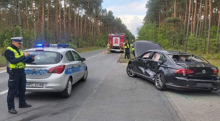 Wypadek  na skrzyżowaniu w Łabiszynie.