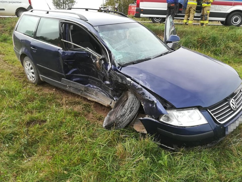 Wypadek na drodze Jałówka - Bagny w m. Wroczyńszczyzna. Fiat...