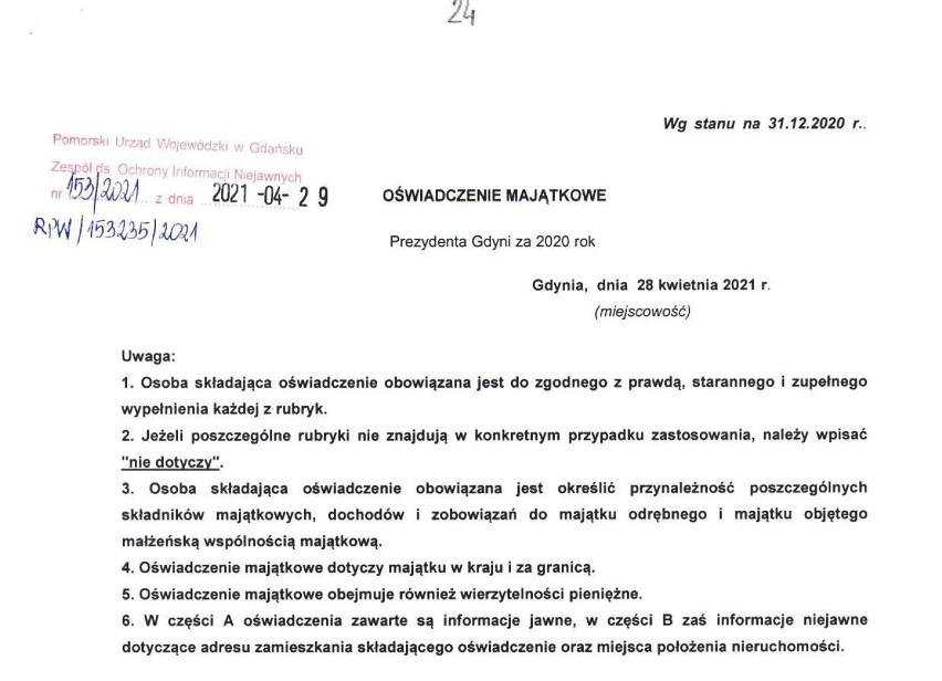 Oświadczenie majątkowe Wojciecha Szczurka. Jaki majątek ma prezydent Gdyni? 135 tys. zł za roczną pracę prezydenta