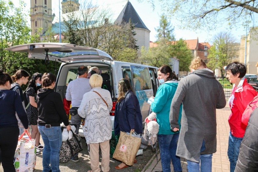 Uchodźcy z Ukrainy wyjechali z Legnicy do Miśni. Zobaczcie wzruszające zdjęcia