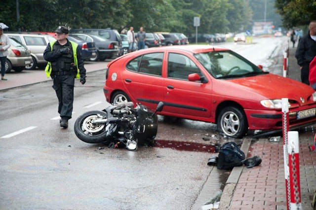 Do wypadku doszło na ulicy Wróblewskiego w Ustce