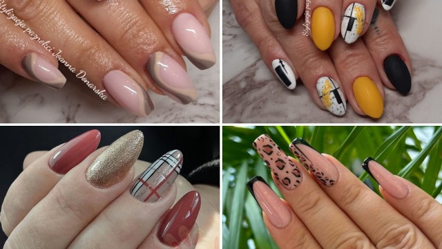 Propozycje manicure na październik wykonanego przez stylistki paznokci z Golubia-Dobrzynia zobaczysz w galerii